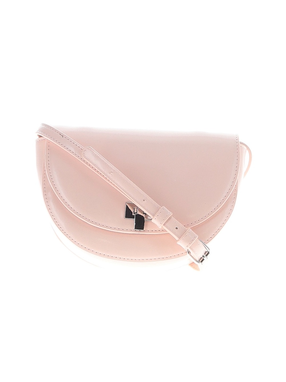 Classic Pink Crossbody Saddle Bag